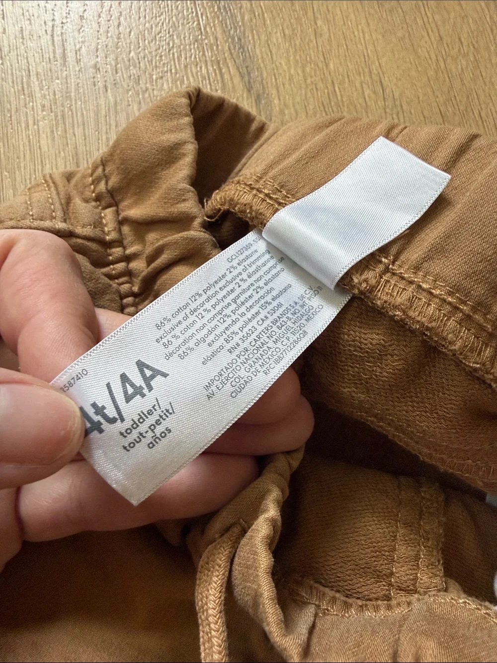 Carter's Tan Drawstring Chinos for Boys Size 4T